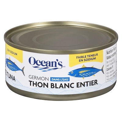 Ocean's Halo Thon blanc entier 170 g, 2,35 $/100g