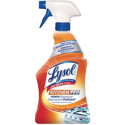 Lysol Antibacterial Kitchen Cleaner, Kitchen-Pro Power Degreaser, Unbeatable Grease Cutting 650 ml, $0.62/100ml