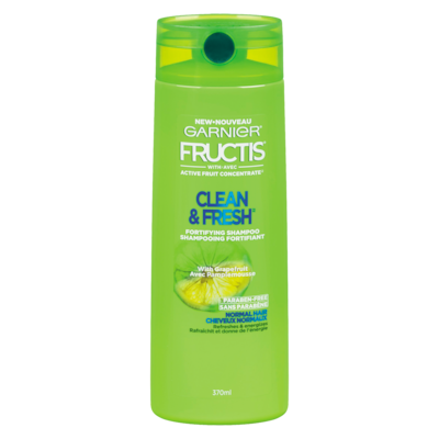 Garnier Shampooing fortifiant Clean & Fresh de Fructis 370 ml, 1,48 $/100ml