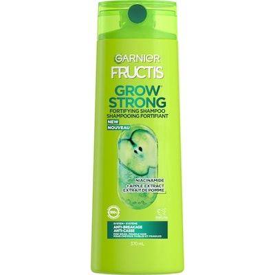 Garnier Grow Strong Shampooing Fortifiant pour Cheveux Plus Sains, Plus Brillants 370 ml, 1,21 $/100ml