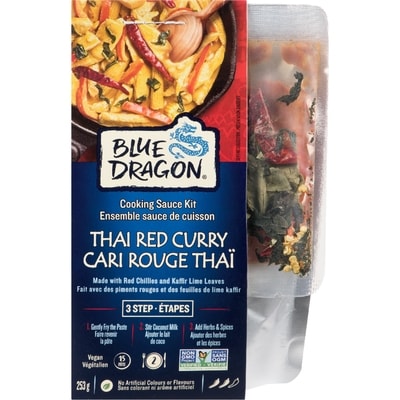 Blue Dragon Thai Red Curry Cooking Sauce Kit 3 Step 253 g, $2.49/100g