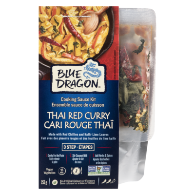 Blue Dragon Ensemble sauce de cuisson 3 étapes Cari Rouge Thaï 253 g, 2,49 $/100g