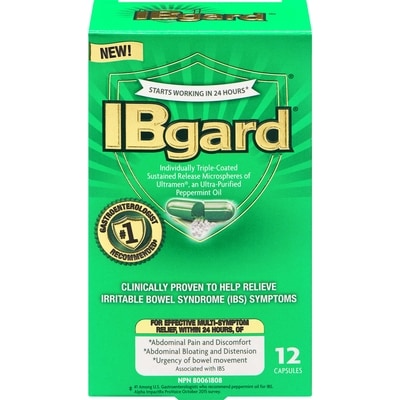 IBGard Ultra-Purified Peppermint Oil 12 Capsules 12 ea, $1.25/1ea