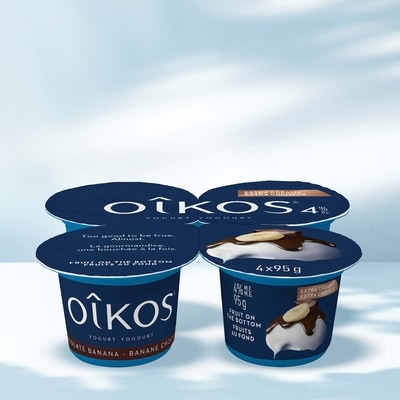 Extra Creamy Greek Yogurt, Banana Chocolate, Blended, 4% MF