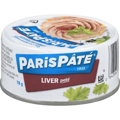 Paris Pâté Liver Spread 78 g, $2.56/100g