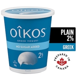 Greek Yogurt, Plain, 2% M.F.