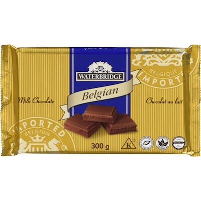 Waterbridge Belgian Milk Chocolate 300 g, $3.33/100g
