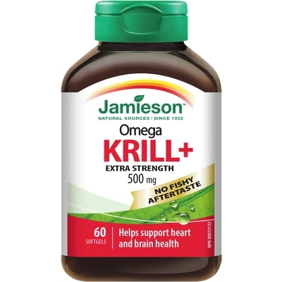 Jamieson Omega Krill Plus 500 mg 60 ea, $0.48/1ea