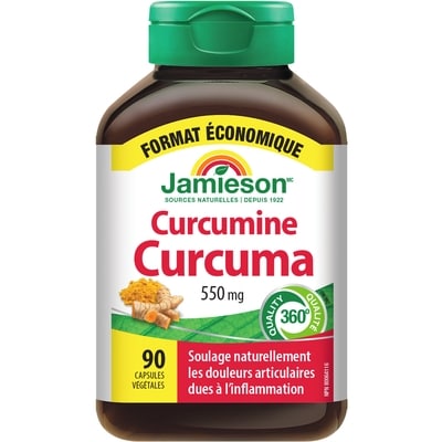 Jamieson Curcumine Curcuma 550 mg Format Économique 90 ea, 26,66 $/100ch