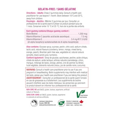 Gummies de Biotine Puissance Élevée