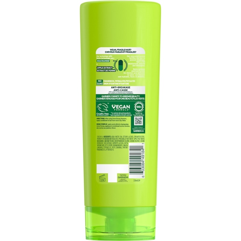 Fructis Grow Strong Fortifying Conditioner for Healthier, Shinier Hair