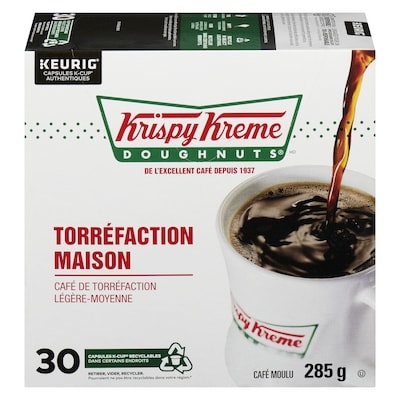Krispy Kreme Doughnuts Format Économique Café de Torréfaction Légère 30 K-Cup Capsules 30 ea, 0,63 $/1ch
