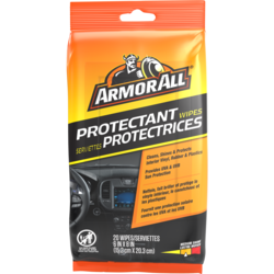 Car Interior Protectant Wipes - 20 Count.