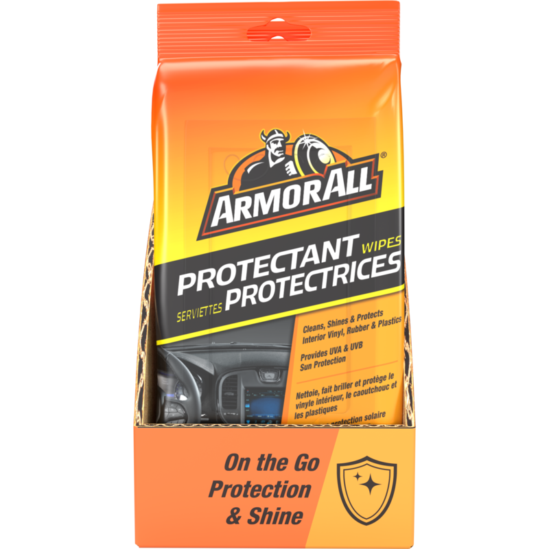 Car Interior Protectant Wipes - 20 Count.