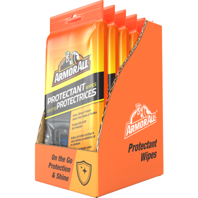 Car Interior Protectant Wipes - 20 Count.