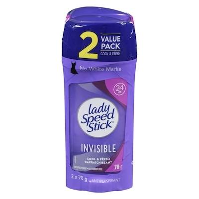 Lady Speedstick Deodorants, Invisible Cool & Fresh Antiperspirant Value Pack 2 x 140 g, $5.61/100g