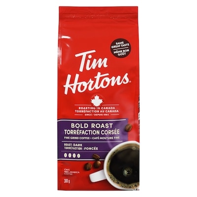 Tim Hortons French Roast Coffee 300 g, $4.00/100g