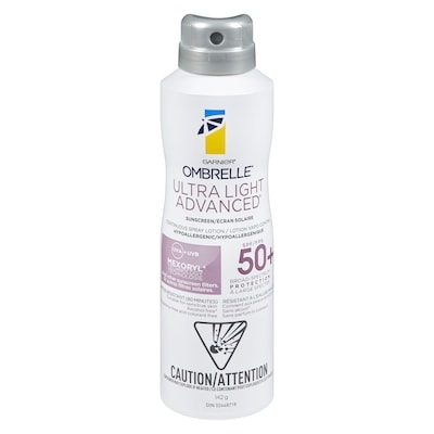 Garnier Ombrelle Ultra Light Advanced SPF 60 Lotion Continuous Spray 142 g, $17.25/100g