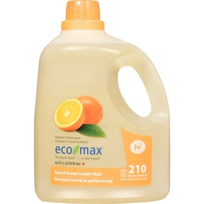 Eco-Max Natural Orange Laundry Wash 6.21 l, $0.35/100ml