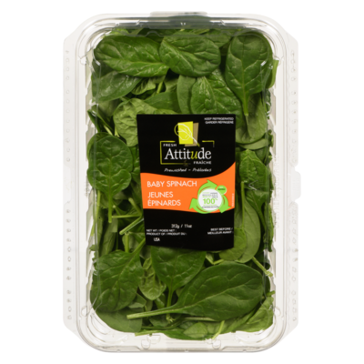 Fresh Attitude Baby Spinach Prewashed 312 g, $2.08/100g