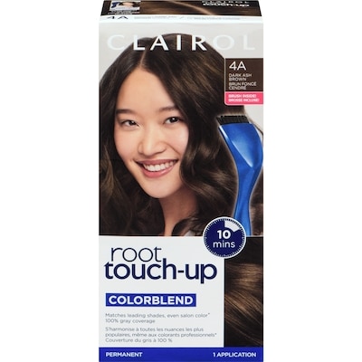 Clairol Root Touch-Up 4A Dark Ash Brown, Permanent Hair Colour, Canada's #1 Root Touch Up Brand, 100% gray coverage 1 ea, $12.49/1ea
