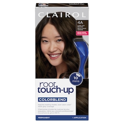 Clairol Root Touch-Up 4A Brun Foncé Cendré, Coloration permanente, #1 retouche racines au Canada, Couvre les cheveux gris à 100% 1 ea, 12,49 $/1ch