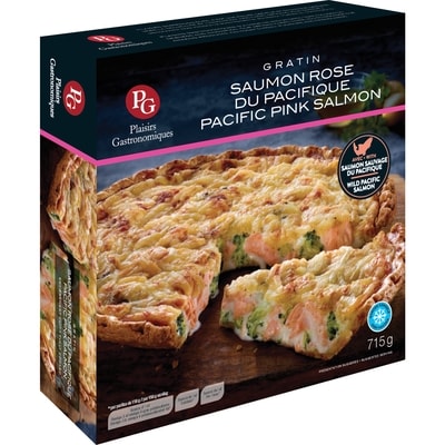 Plaisirs Gastronomiques Frozen Pacific Pink Salmon Gratin 715 g, $1.61/100g