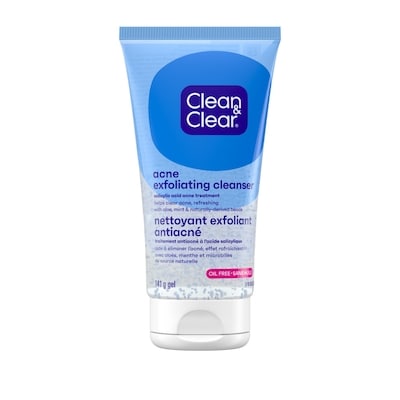 Clean & Clear Acne Exfoliating Cleanser 141 g, $9.21/100g