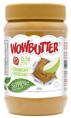 Wowbutter Tartinade de Fèves de Soya Grillées Croquant 500 g, 1,30 $/100g