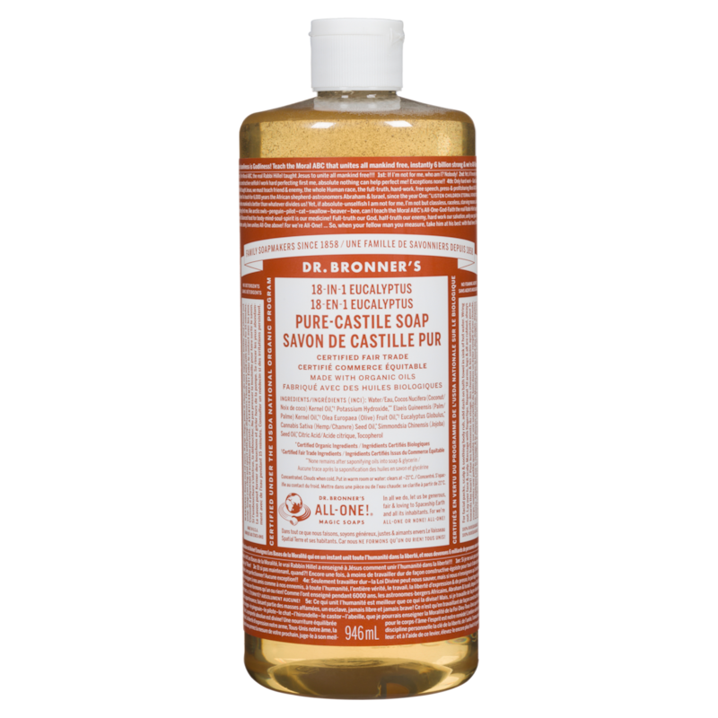 Organic Castile Liquid Soap, Eucalyptus