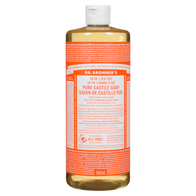 Dr Bronners Savon liquide, melaleuca 944 ml, 3,07 $/100ml