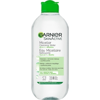 Garnier Eau Micellaire Nettoyante tout en 1 pour les peuax grasses 400 ml, 2,75 $/100ml