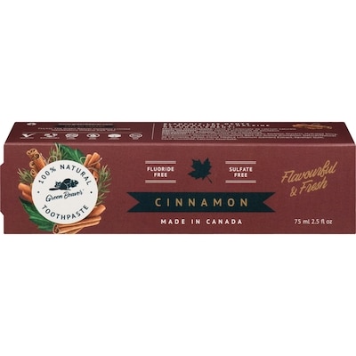Green Beaver Toothpaste, Cinnamon 75 ml, $9.32/100ml