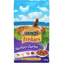 Purina Friskies Terre et Mer, Nourriture Sèche pour Chats 1.43 kg, 0,42 $/100g