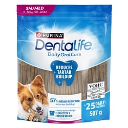 Purina DentaLife Daily Oral Care Dog Treats Small/Medium Breeds 507 g, $2.17/100g