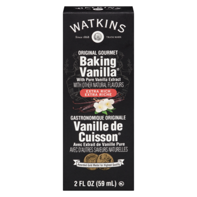 Watkins Vanille pour cuisson Gourmet Original avec extrait de vanille pure 59 ml, 8,46 $/100ml