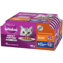 Perfect Portions Cuts In Gravy Chicken Salmon Multipack Adult Wet Cat Food