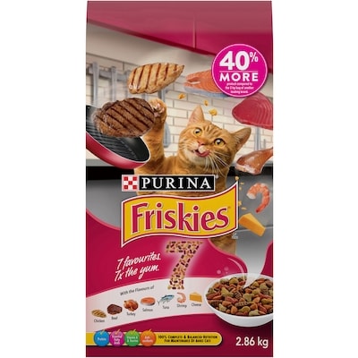 Purina Friskies 7, Dry Cat Food 2.86 kg, $0.49/100g