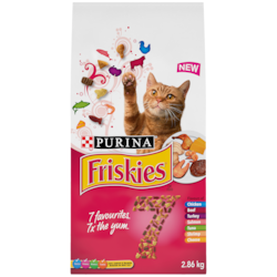 Purina Friskies 7, Nourriture Sèche pour Chats 2.86 kg, 0,59 $/100g