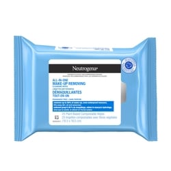 Neutrogena All in One Makeup Remover Cleansing Fragrance-Free Wipes 25 ea, $0.50/1ea