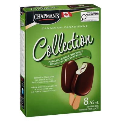 Canadian Collection Pistachio & Dark Chocolate Ice Cream Bar