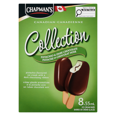 Canadian Collection Pistachio & Dark Chocolate Ice Cream Bar