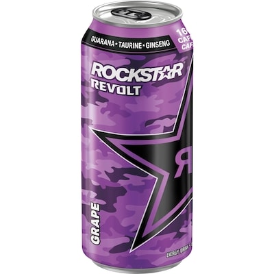 Rockstar Revolt Grape Energy Drink  473 ml, $0.84/100ml