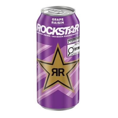 Rockstar Boisson énergisante Révolution Raisin 473 ml, 0,84 $/100ml