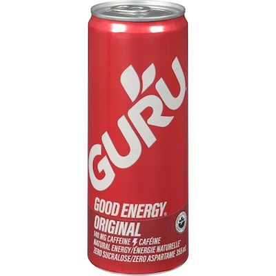 Guru Boisson Énergie biologique Guru 24 canettes 24x355.0 ml, 0,76 $/100ml