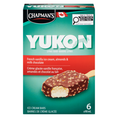 Chapmans Yukon Lynx Ice Cream Bar French Vanilla & Almond 6x90.0 ml, $1.11/100ml