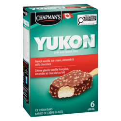 Chapmans Yukon Lynx Ice Cream Bar French Vanilla & Almond - 6x90.0