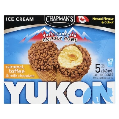Yukon Grizzly Ice Cream Cone Caramel, Toffee & Milk Chocolate