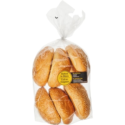 null Sesame Kaiser Roll 6 Pack 330 g, $1.45/100g