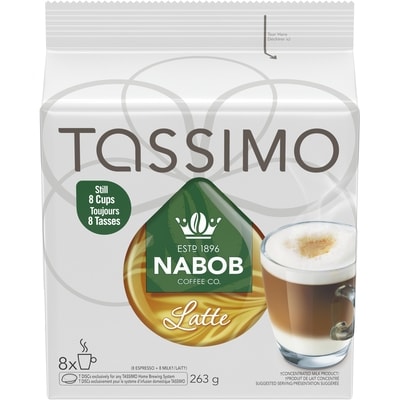 Tassimo Disques individuels T DISC de latté Nabob 263 g
